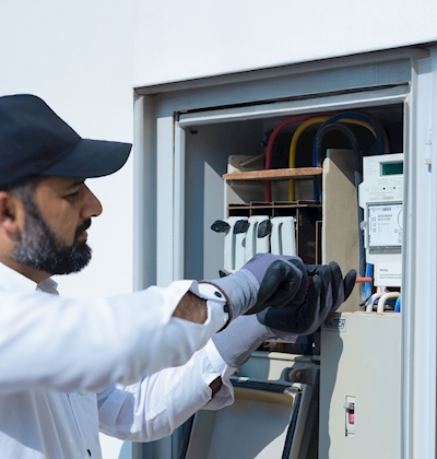 خدمة دمج عدادات الكهرباء