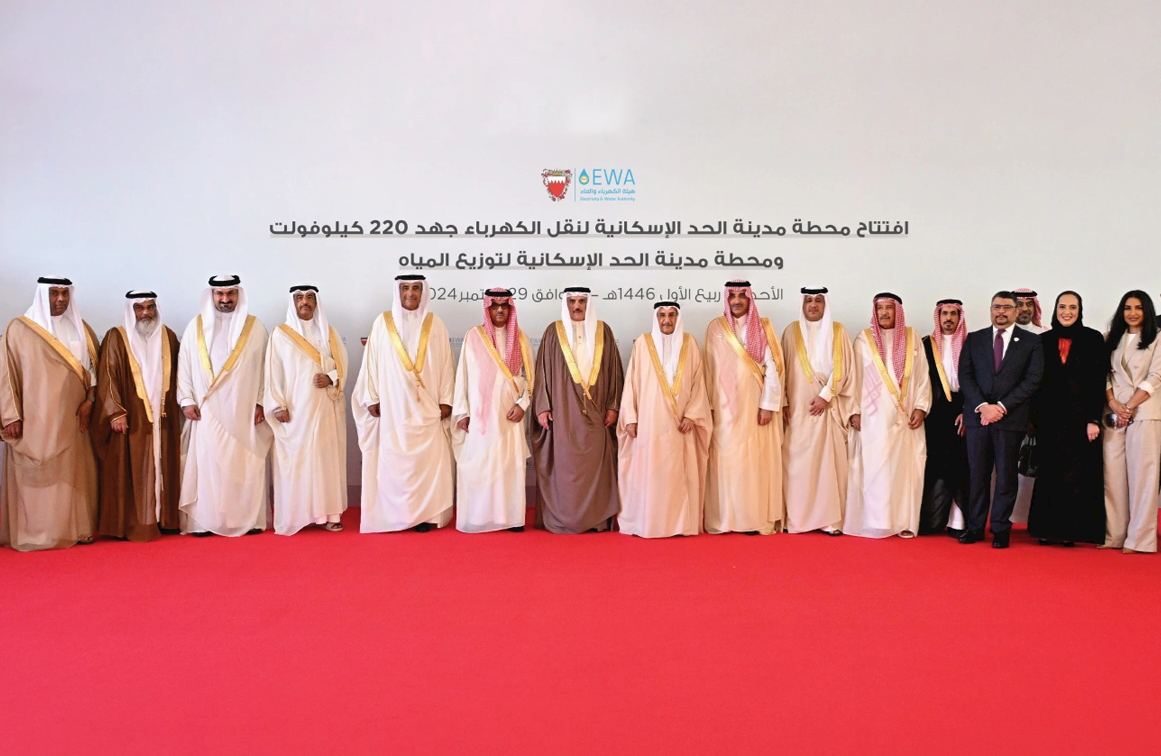 معالي الشيخ خالد بن عبد الله يفتتح محطتي نقل الكهرباء وتوزيع المياه في مدينة الحد الإسكانية بكلفة تفوق 85 مليون دولار