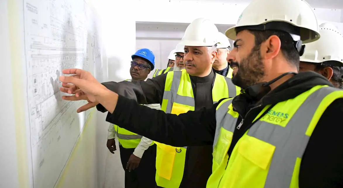 President of the Electricity and Water Authority Inspects the New Jasra 400kV Transmission Station Project